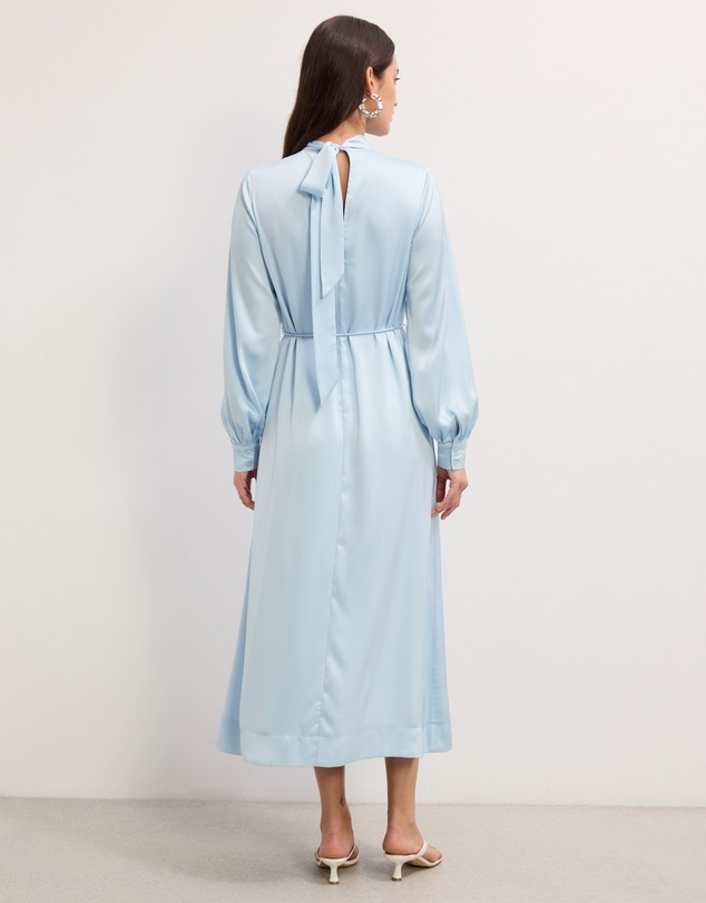 The Fated - Josephine Satin Midi Dress