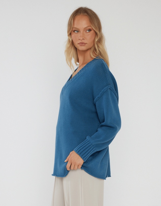 ALEXANDRA - Solace Knit Jumper Teal