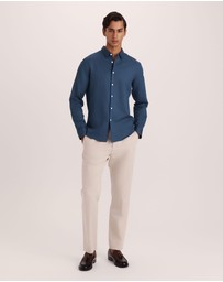 SABA - Reeves Long Sleeve Classic Linen Cotton Shirt