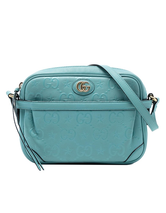 Pre-Loved by Azura Reborn - Pre-Loved GG Star Embossed Leather Crossbody