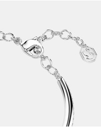 Swarovski - Dextera Bangle, Round Cut, White, Rhodium Plated
