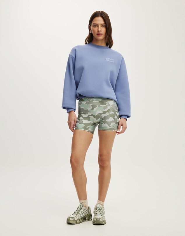 Cotton On Body Active - Plush Graphic Crew Sweatshirt