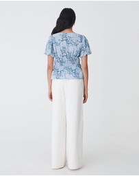 Forcast - Angie Elastic Waist Top