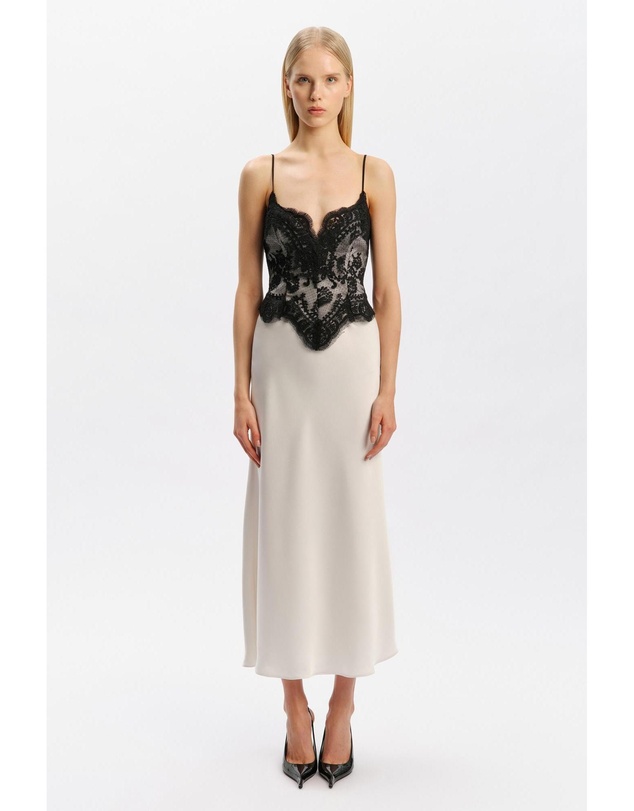 Bardot - Ravinia Lace Bodice Midi Dress