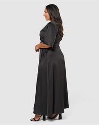 Pink Dusk by Curve Project - Glitz and Glam Maxi Dress