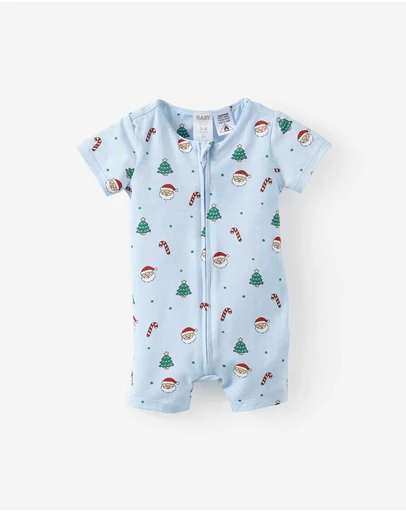 Cotton On Kids - Growie Short Sleeve Zip Romper