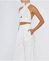 Amelius - Amrita Linen Halter Top