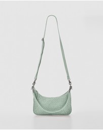 Cobb & Co - Hughes Woven Leather Shoulder Bag