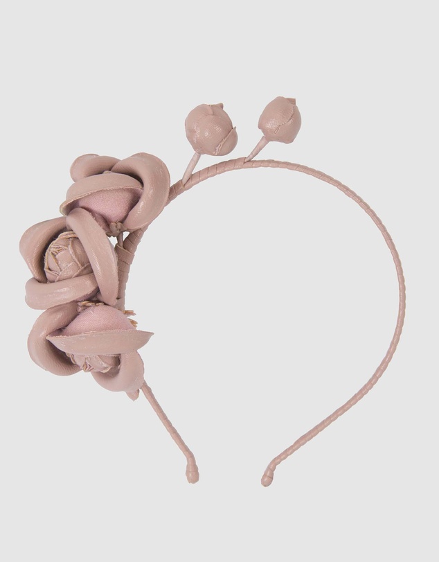 Max Alexander - Leather Flowers Headband
