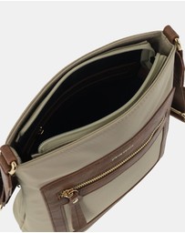 Pierre Cardin - Pierre Cardin RFID Lightweight Nylon Crossbody Bag