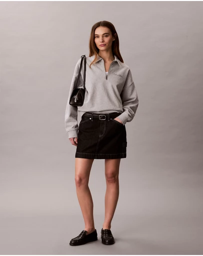 Calvin Klein Jeans - French Terry Relaxed Quarter Zip Sweatshirt