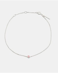 Kirstin Ash - Petite Birthstone Bracelet October Pink Tourmaline