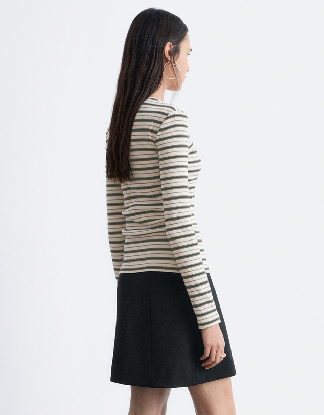 & Other Stories - Ribbed Long-Sleeve Top