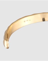 Haze & Glory - ICONIC EXCLUSIVE - Bracelet Men Everyday Bangle 925 Sterling Silver Gold-Plated