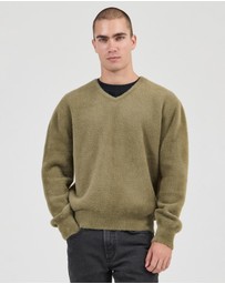 Rolla's - Shag V Neck Knit Jumper