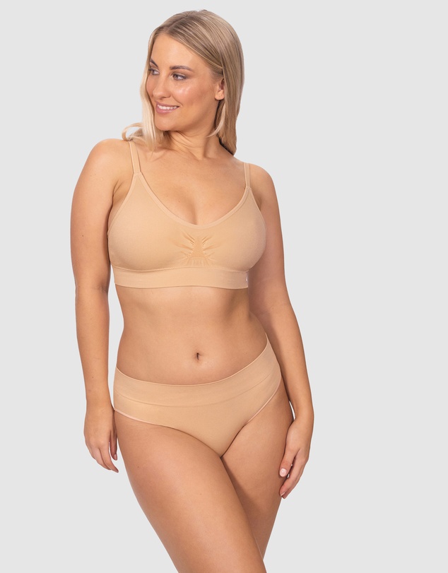 B Free Intimate Apparel - Wirefree Padded T-Shirt Bra (A-B-C-D-DD-E) Cup