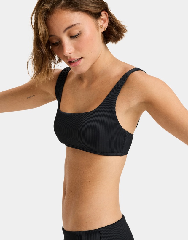 Roxy - Womens Rib ROXY Love The Glassy Bralette Bikini Top