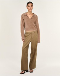 Staple the Label - Ember Fluffy Polo Jumper
