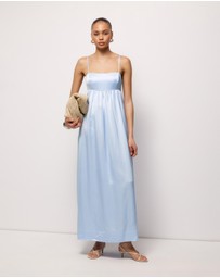 AERE - Suri Satin Maxi Dress