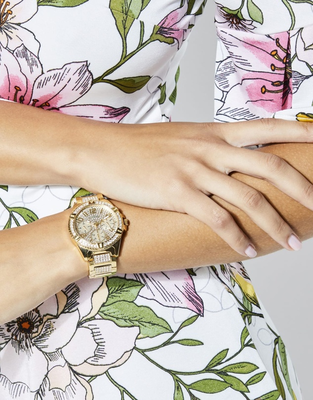 GUESS - Lady Frontier Gold Tone 40mm
