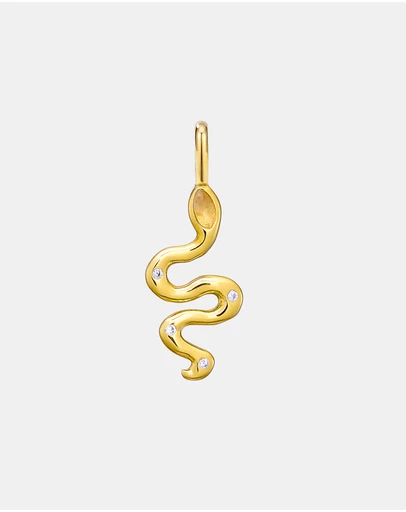 Zoe Olivia - 14K Gold Vermeil Snake Charm