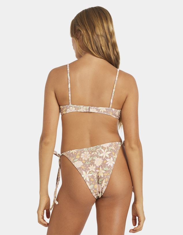 Roxy - Womens Garland Tie Front Bikini Top