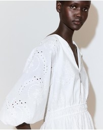 M.N.G - Embroidered Short Dress