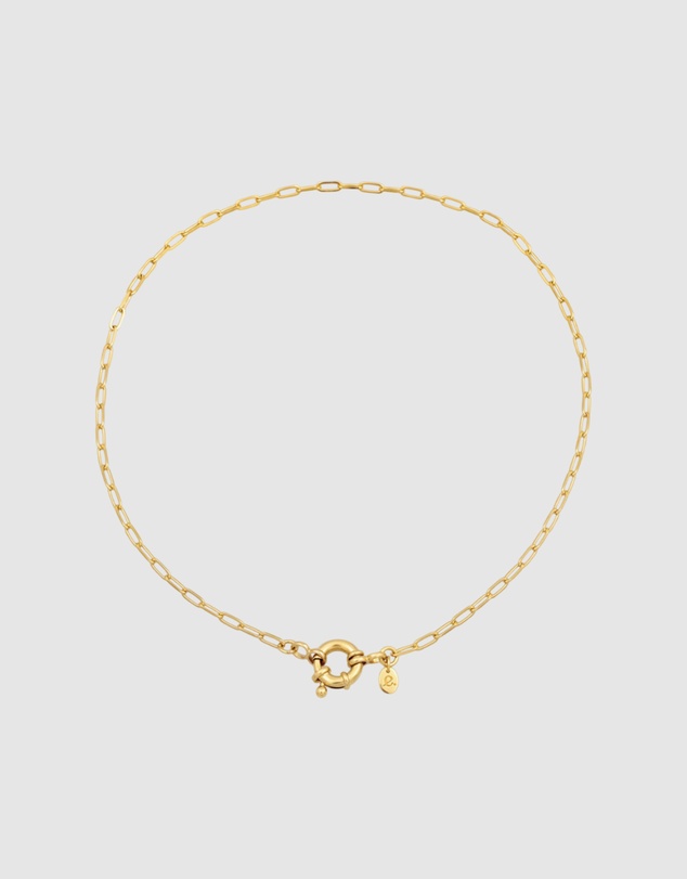 Elli Jewelry - Necklace Link Chain 925 Sterling Silver Gold-Plated
