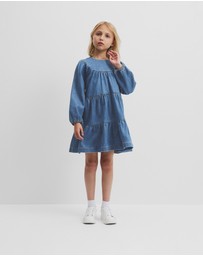 Country Road - Denim Tiered Dress