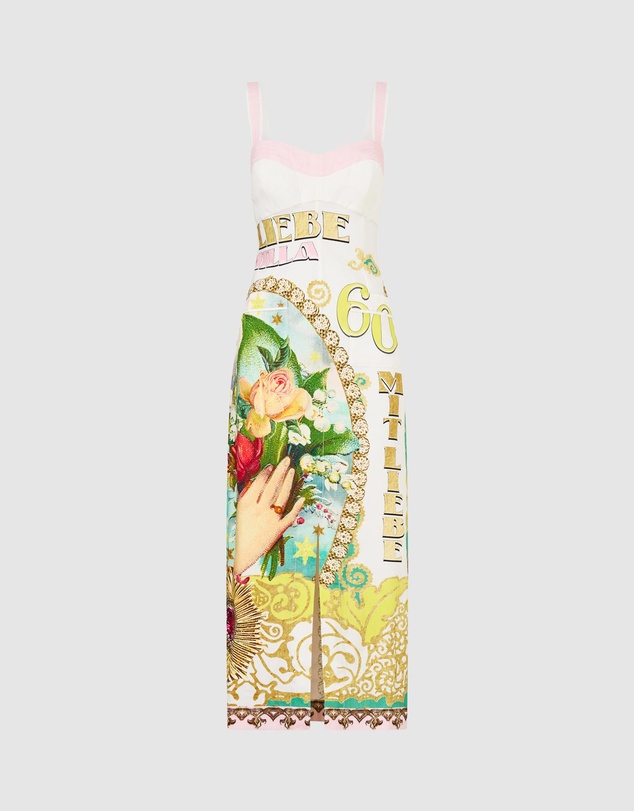 Camilla - Form Fitted Midi Dress With Topstitching