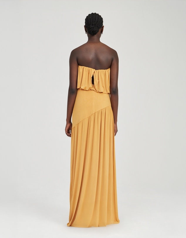 Third Form - Withheld Strapless Floor Length Dress