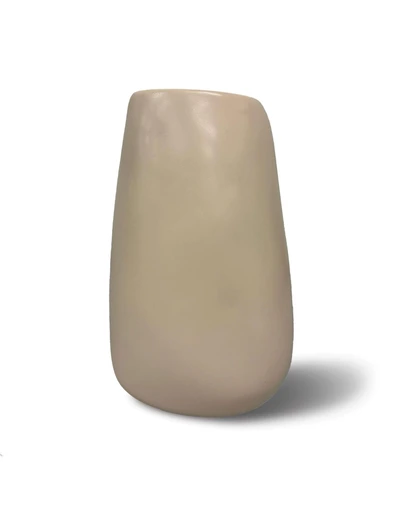 Urban Attitude - Urban Attitude RACH Large Vase Height 25.5cm, Width 17cm, Opening 6cm x 9cm - Stone Ivory