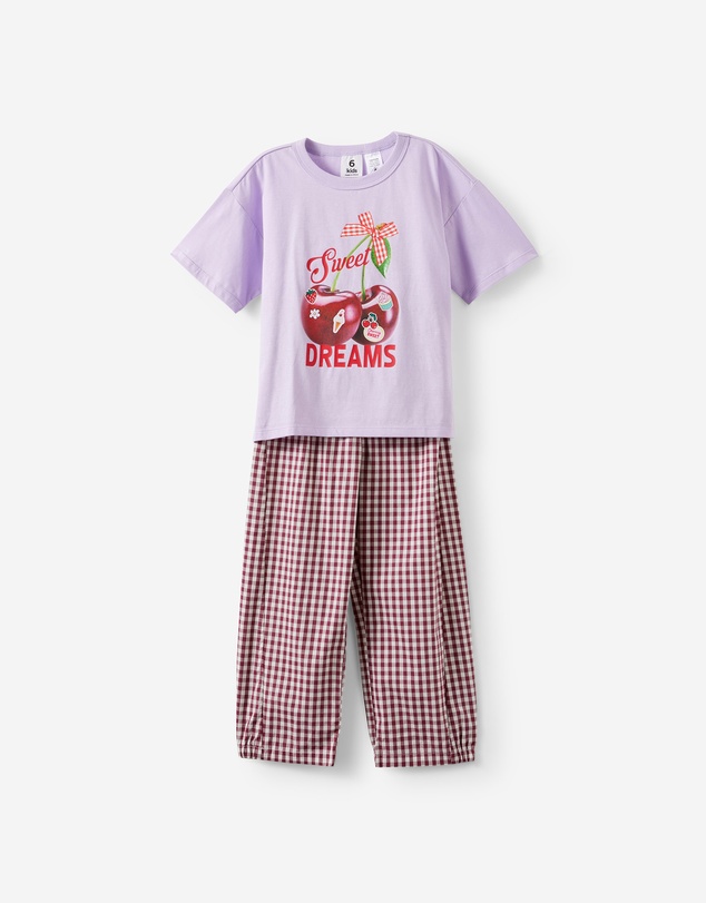 Cotton On Kids - Sleep Tee & Poplin Pant Pj Set