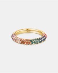Ania Haie - Gold Rainbow Pave Ring