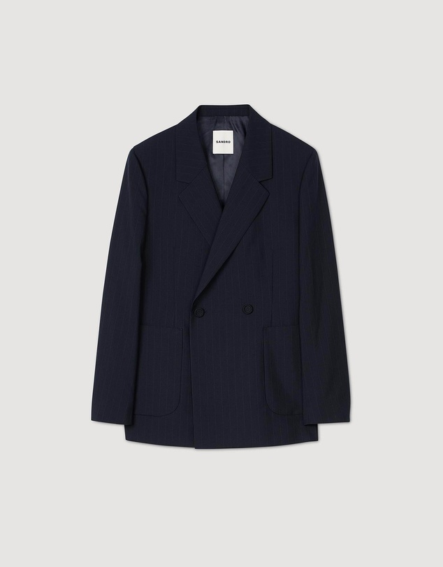 Sandro - Croisee Rayure Suit Jacket