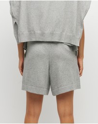 JH Lounge - JHL Long Short (Cotton Cashmere) Grey Marle