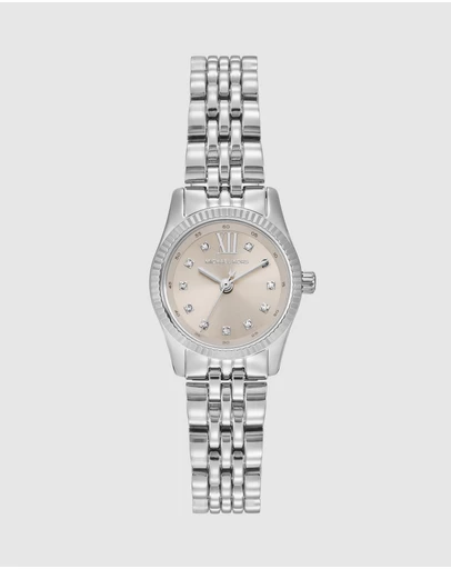 Michael Kors - Lexington Silver Tone Analogue Watch