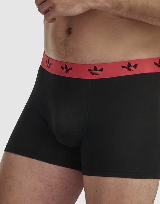 adidas Originals - 3 Pack Comfort Flex Cotton Trunk Underwear