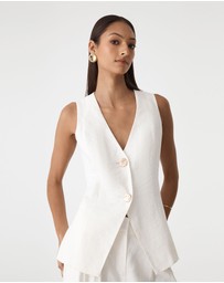 Forcast - Ami V-Neck Linen Vest