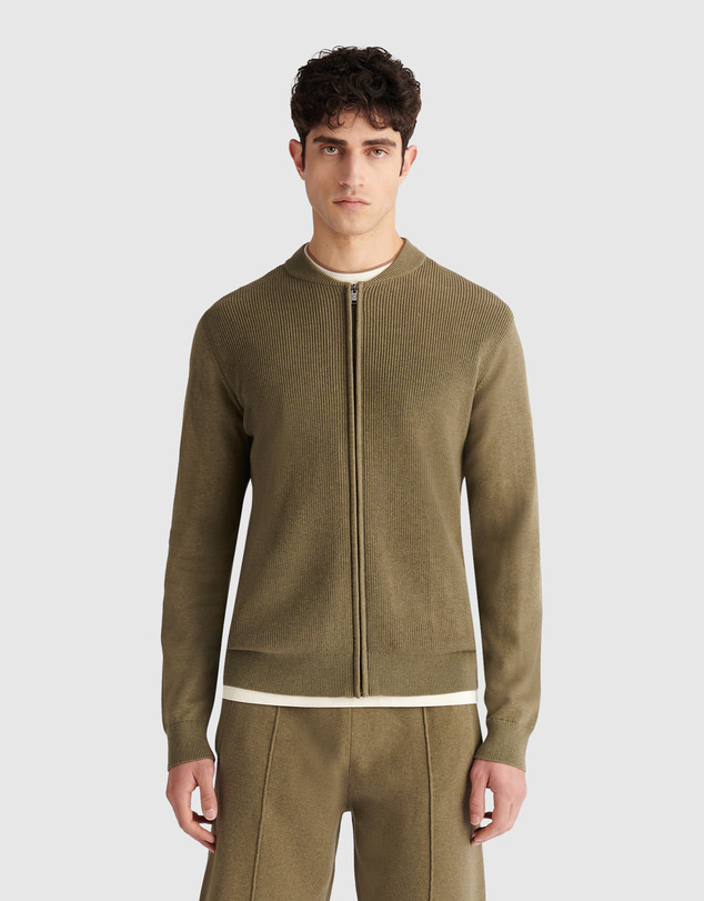 Peckham Rye  - Peckham Rye Knitted Bomber Zip Up