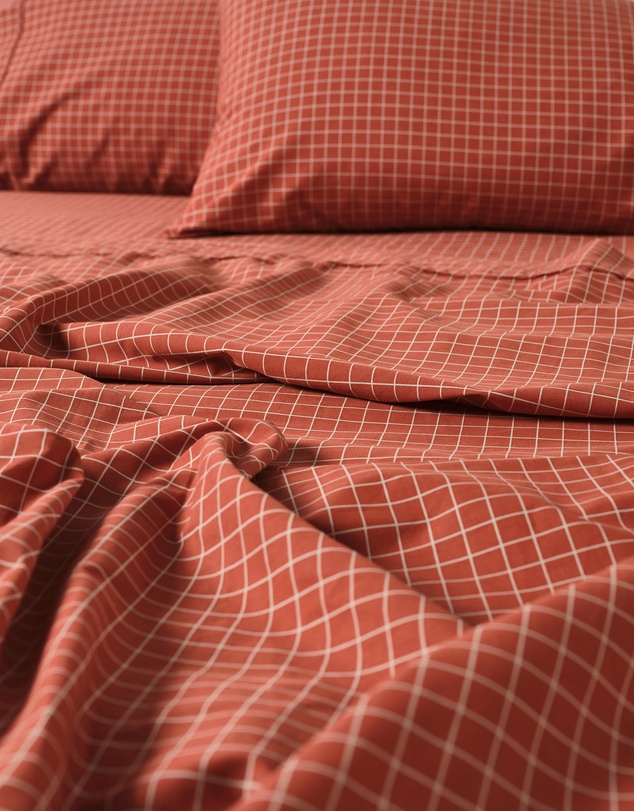 Linen House - Volley Check Sheet Set