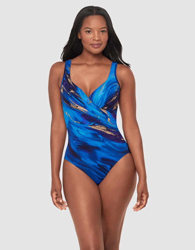 Miraclesuit Swimwear  - Stellar Nova It's a Wrap Underwired Tummy Control Swimsuit