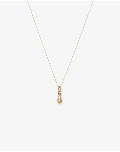 Michael Hill - 0.07 Carat TW Diamond Knots Pendant in 10kt Yellow Gold