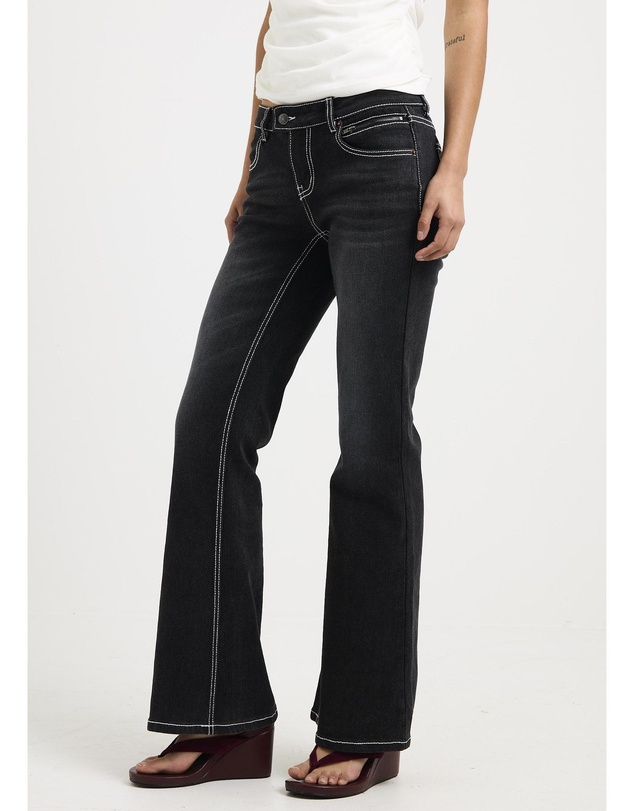 Neon Hart - Melrose Y2K Low Flare Denim Jeans