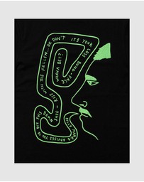 Fallen Footwear - Fallen Footwear Men Pawn Regular Fit Tee Billy Mark Jumper Black/Lime