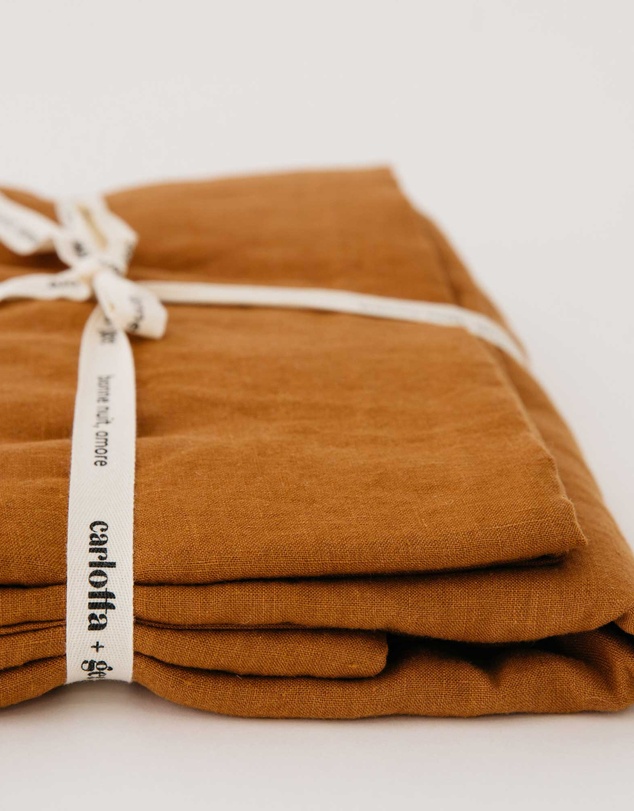 Carlotta + Gee - 100% Linen Flat Sheet