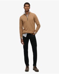 Superdry - Slim Fit Essentials Cotton Half Zip