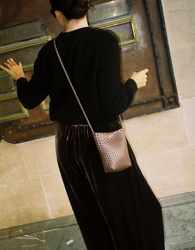 Mimmi Terra - Woven Cross Body Sling Cioccolato