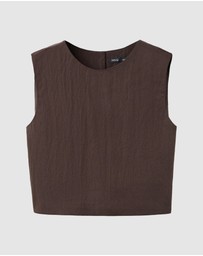 M.N.G - Lyocell Top with Buttons On The Back