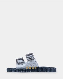 Roxy - Womens Kattie Glitter Slides